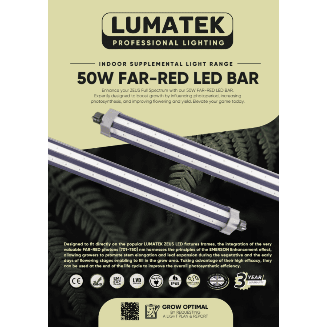 LUMATEK SUPPLEMENTAL LIGHT LED BAR 50W FAR-RED